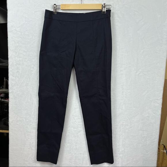 NWT Tory Burch Navy Blue Callie Skinny Pant Size 0 Slim Fit NEW - Picture 2 of 9